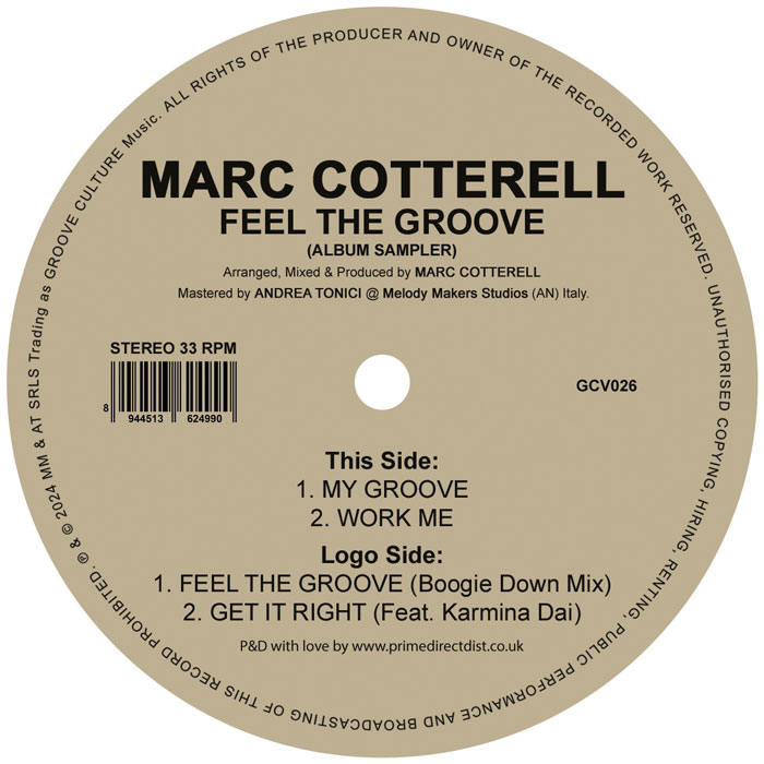 Marc Cotterell/FEEL THE GROOVE 12"