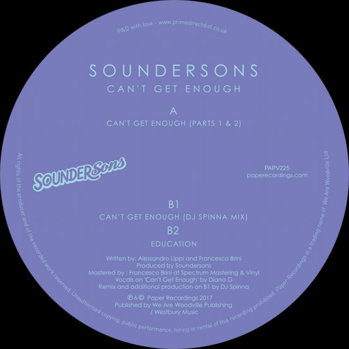 Soundersons/CAN'T GET ENOUGH 12