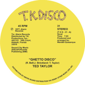 Ted Taylor/GHETTO DISCO 12