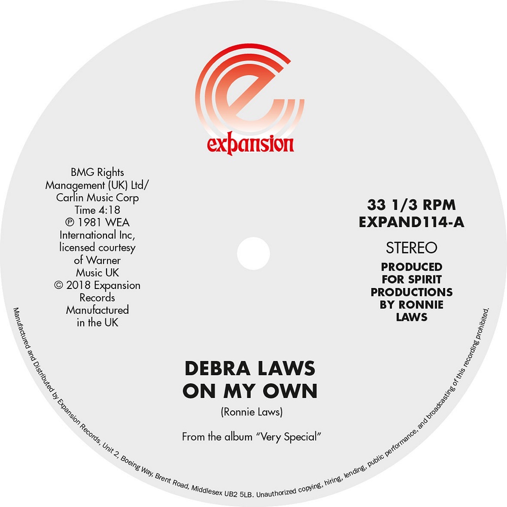 Debra Laws/ON MY OWN & VERY SPECIAL 12