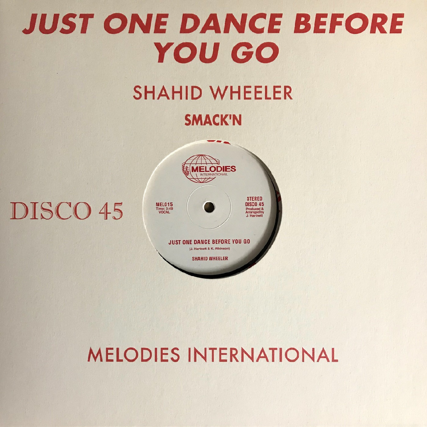 Shahid Wheeler/JUST ONE DANCE... 12