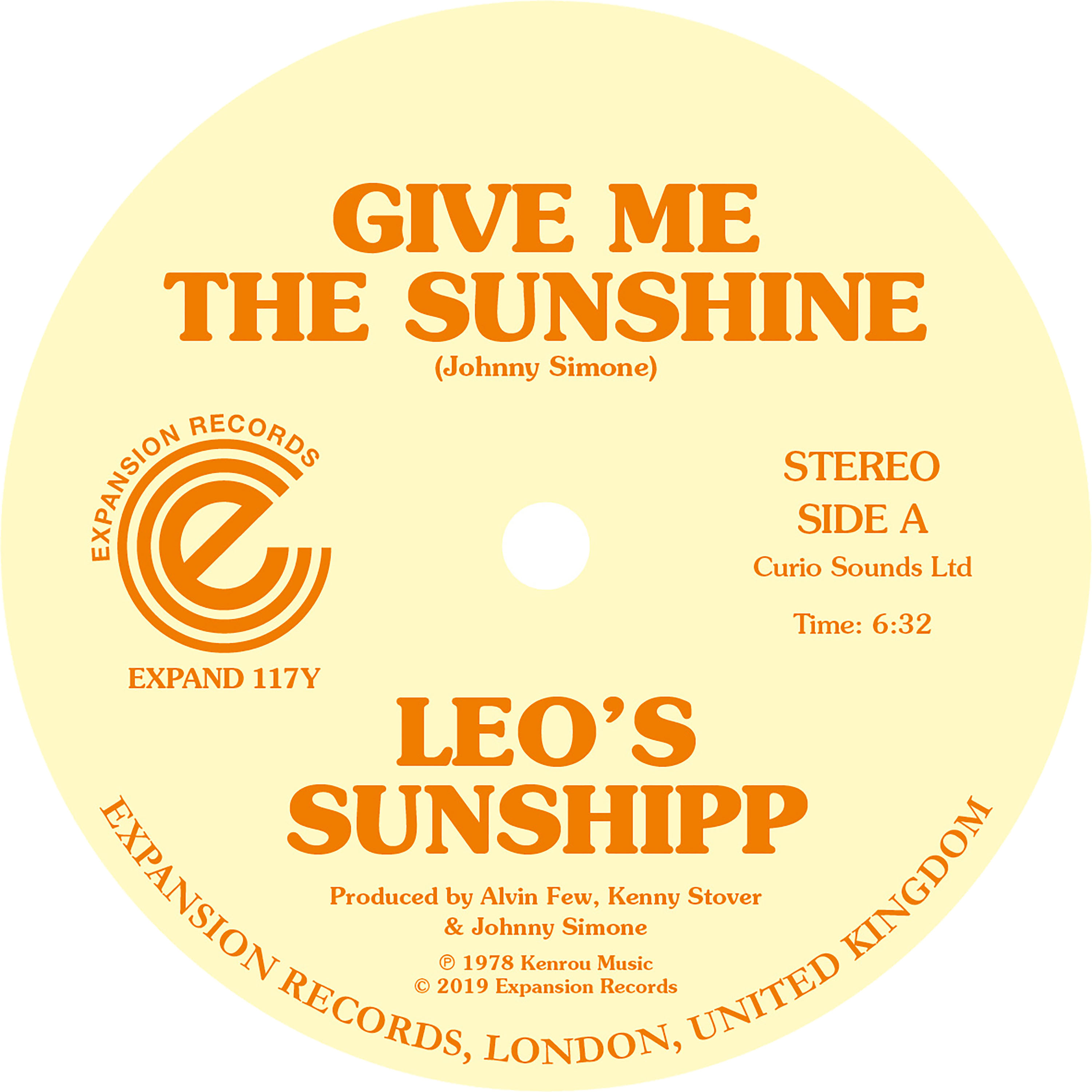 Leo's Sunshipp/GIVE ME THE SUNSHINE 12