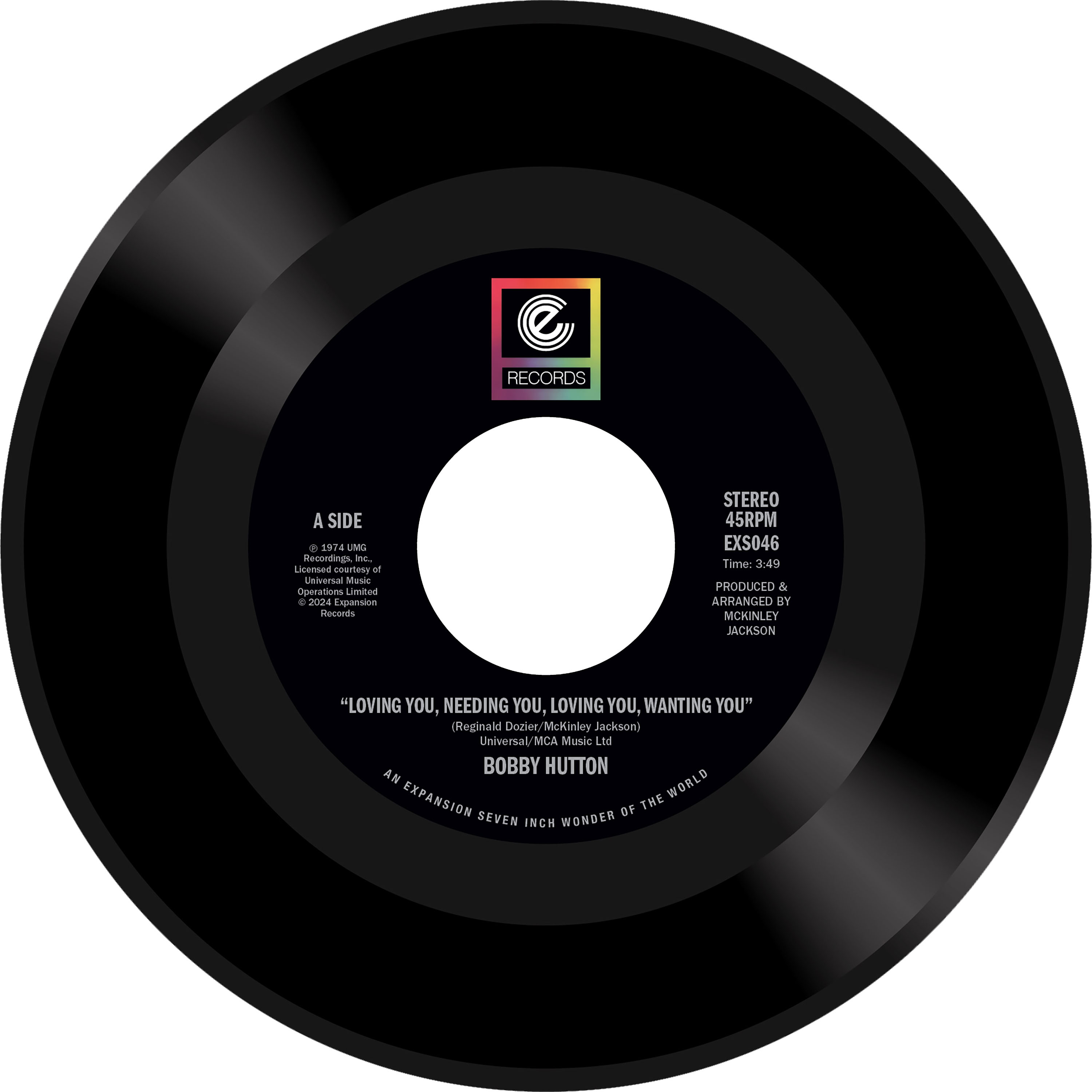 Bobby Hutton/LOVING YOU NEEDING YOU 7"