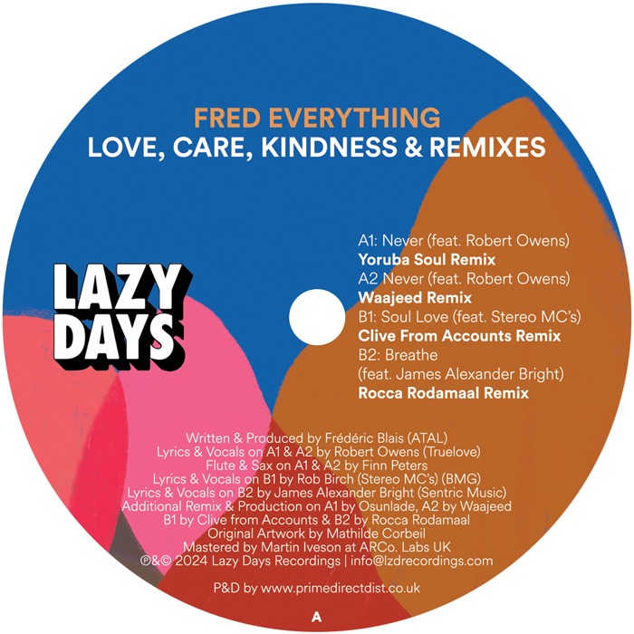 Fred Everything/LOVE, CARE, KINDNESS & REMIXES 12"