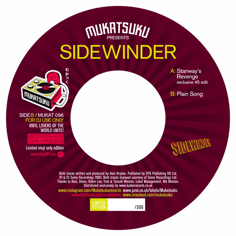 Sidewinder/STANWAY'S REVENGE 7"