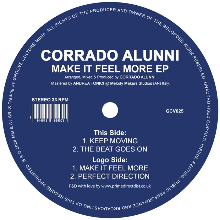 Corrado Alunni/MAKE IT FEEL MORE EP 12"