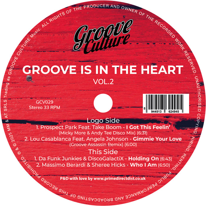 Various/GROOVE IS IN THE HEART VOLUME 2 12"