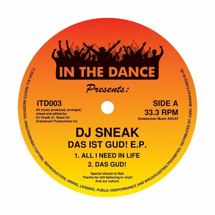 DJ Sneak/DAS IST GUD! EP 12"