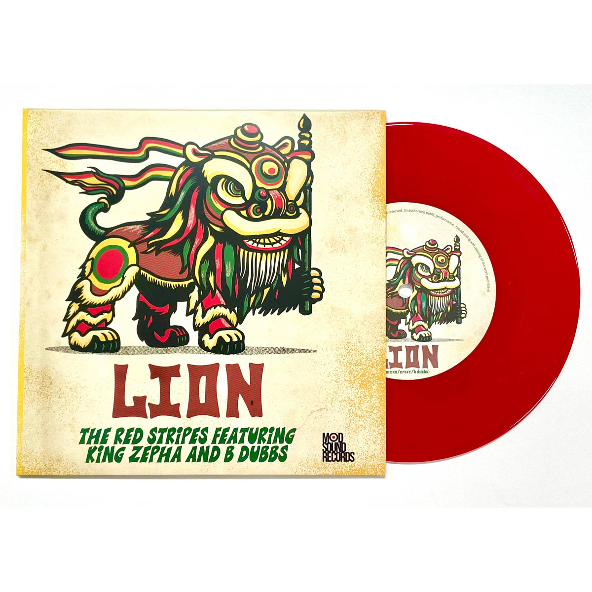 Red Stripes & King Zepha/LION (RED) 7"