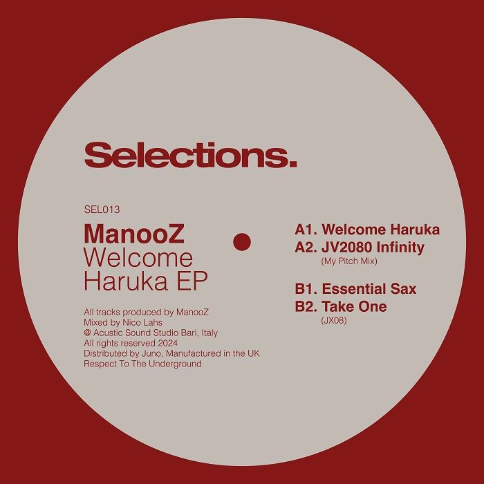 Manooz/WELCOME HARUKA EP 12"