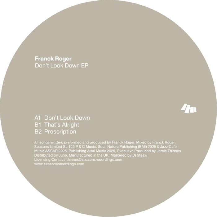 Franck Roger/DON'T LOOK DOWN 12"