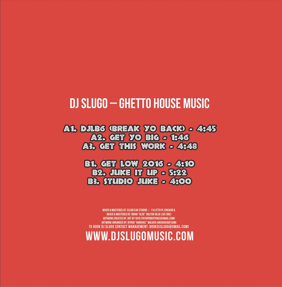 DJ Slugo/GHETTO HOUSE MUSIC 12"