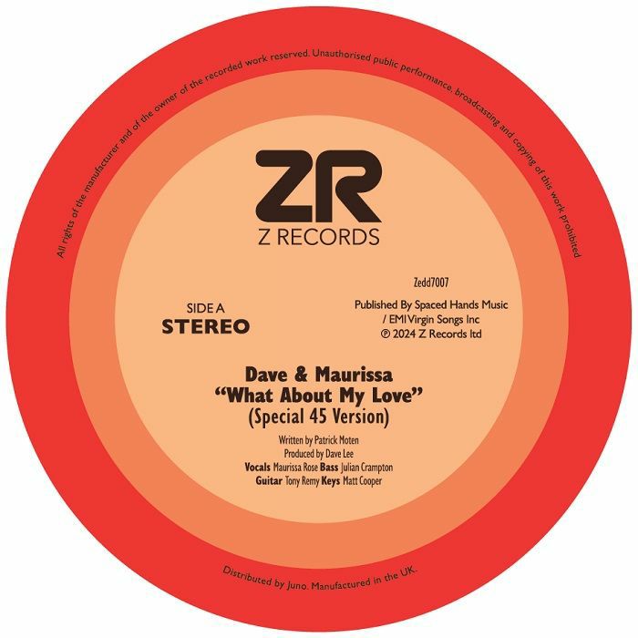 Dave & Maurissa/WHAT ABOUT MY LOVE 7"